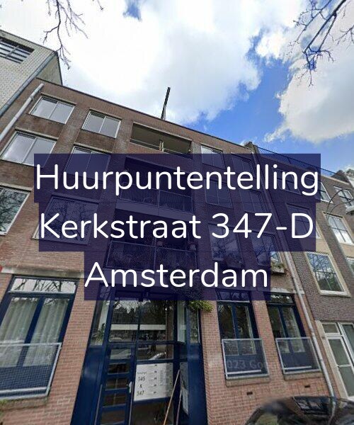 Foto gevel Huurpuntentelling voor Kerkstraat 347-D, Amsterdam