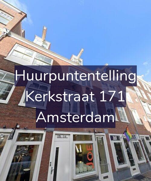 Foto gevel Huurpuntentelling voor Kerkstraat 171, Amsterdam