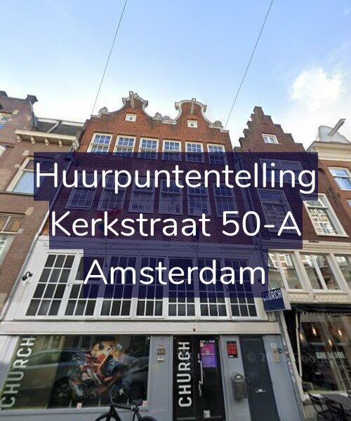 Foto gevel Huurpuntentelling voor Kerkstraat 50-A, Amsterdam