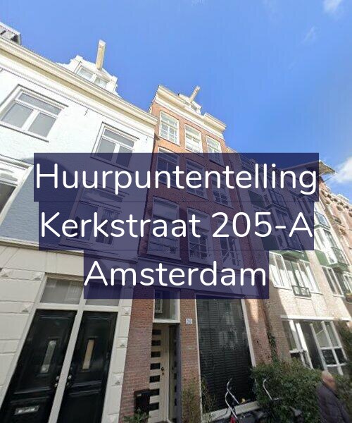 Foto gevel Huurpuntentelling voor Kerkstraat 205-A, Amsterdam