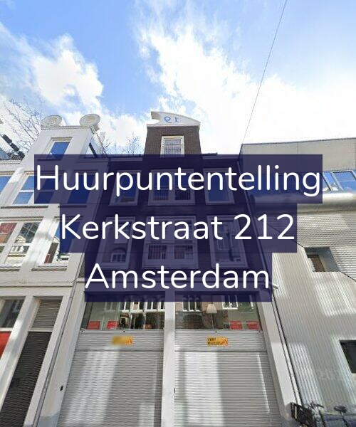 Foto gevel Huurpuntentelling voor Kerkstraat 212, Amsterdam