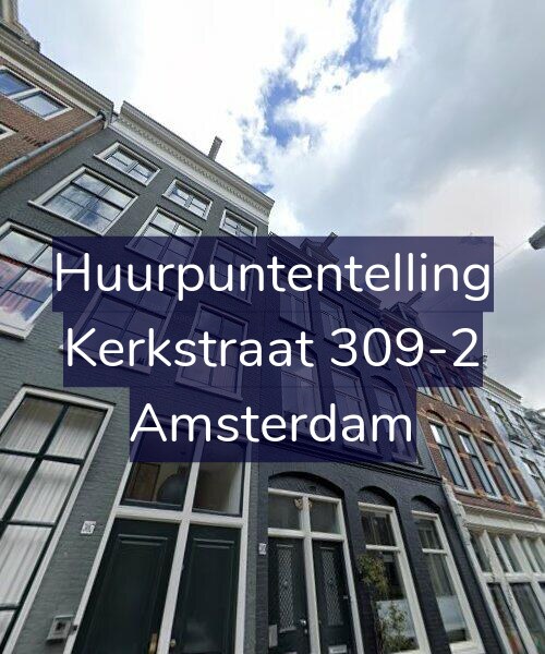 Foto gevel Huurpuntentelling voor Kerkstraat 309-2, Amsterdam