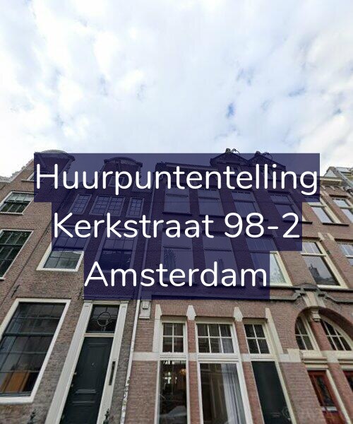 Foto gevel Huurpuntentelling voor Kerkstraat 98-2, Amsterdam