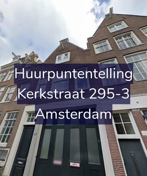 Foto gevel Huurpuntentelling voor Kerkstraat 295-3, Amsterdam