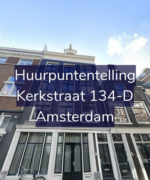 Foto gevel Huurpuntentelling voor Kerkstraat 134-D, Amsterdam
