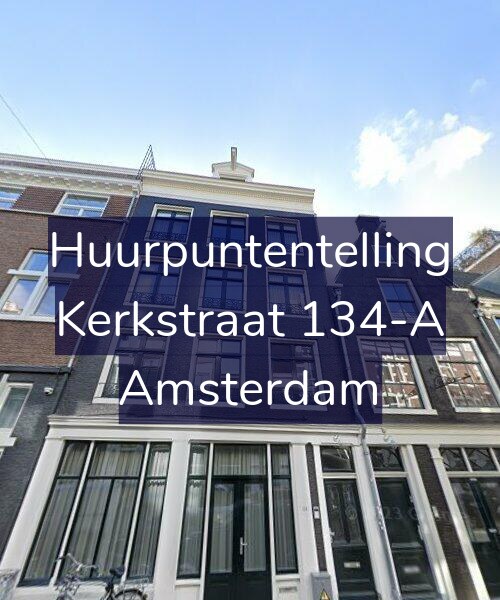 Foto gevel Huurpuntentelling voor Kerkstraat 134-A, Amsterdam
