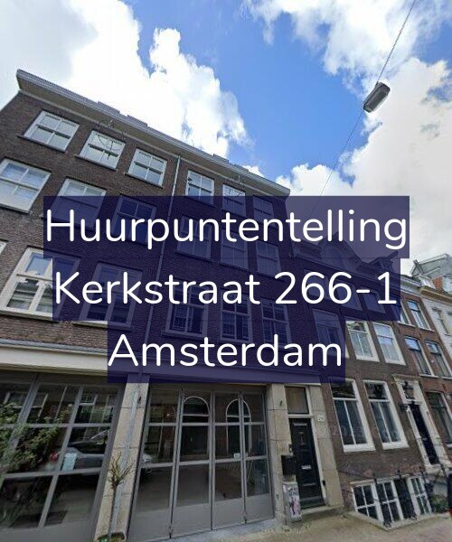 Foto gevel Huurpuntentelling voor Kerkstraat 266-1, Amsterdam