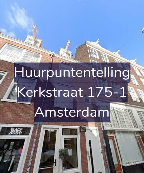 Foto gevel Huurpuntentelling voor Kerkstraat 175-1, Amsterdam