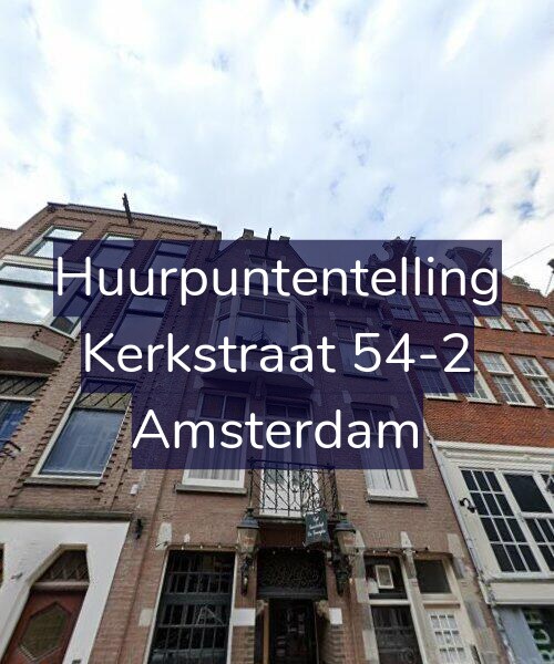 Foto gevel Huurpuntentelling voor Kerkstraat 54-2, Amsterdam