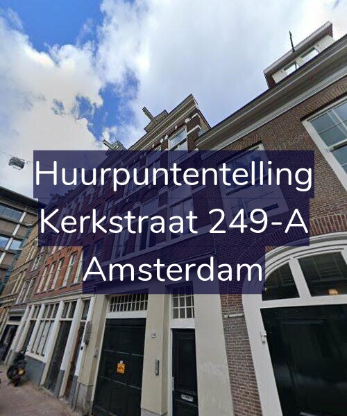 Foto gevel Huurpuntentelling voor Kerkstraat 249-A, Amsterdam