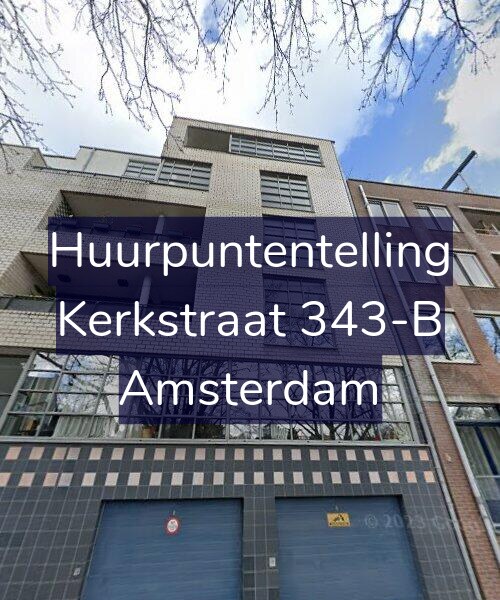 Foto gevel Huurpuntentelling voor Kerkstraat 343-B, Amsterdam