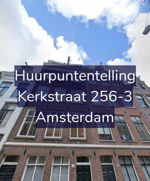 Foto gevel Huurpuntentelling voor Kerkstraat 256-3, Amsterdam
