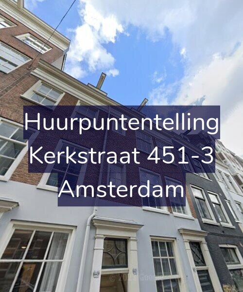 Foto gevel Huurpuntentelling voor Kerkstraat 451-3, Amsterdam