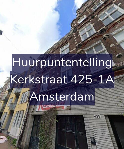 Foto gevel Huurpuntentelling voor Kerkstraat 425-1A, Amsterdam