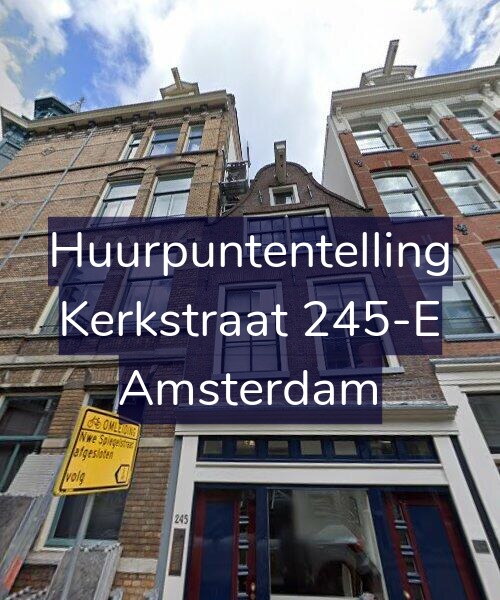 Foto gevel Huurpuntentelling voor Kerkstraat 245-E, Amsterdam