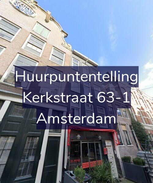 Foto gevel Huurpuntentelling voor Kerkstraat 63-1, Amsterdam