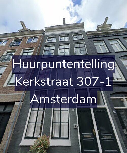 Foto gevel Huurpuntentelling voor Kerkstraat 307-1, Amsterdam