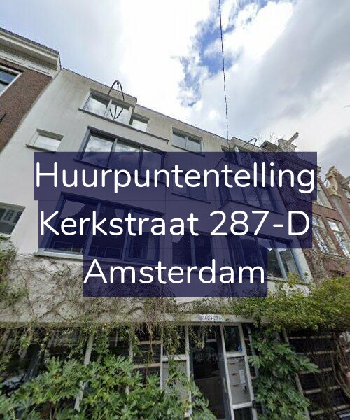 Foto gevel Huurpuntentelling voor Kerkstraat 287-D, Amsterdam