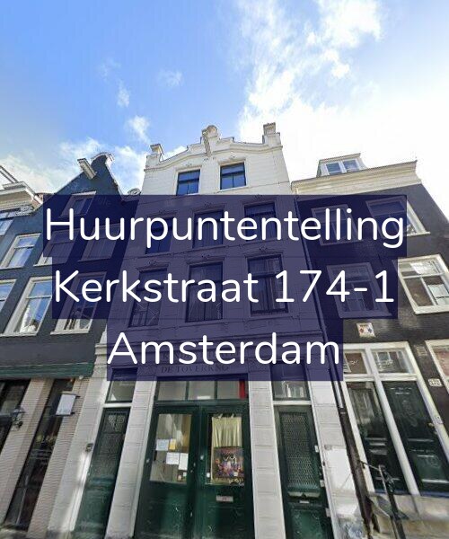 Foto gevel Huurpuntentelling voor Kerkstraat 174-1, Amsterdam