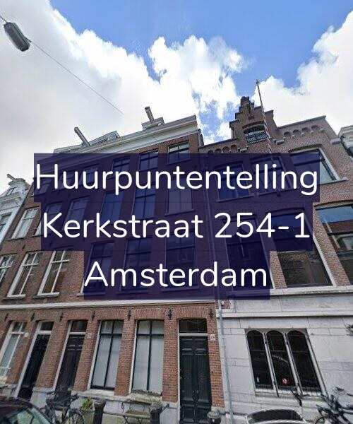 Foto gevel Huurpuntentelling voor Kerkstraat 254-1, Amsterdam
