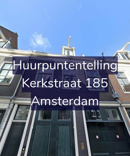 Foto gevel Huurpuntentelling voor Kerkstraat 185, Amsterdam