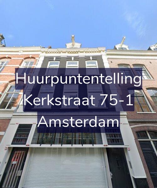 Foto gevel Huurpuntentelling voor Kerkstraat 75-1, Amsterdam