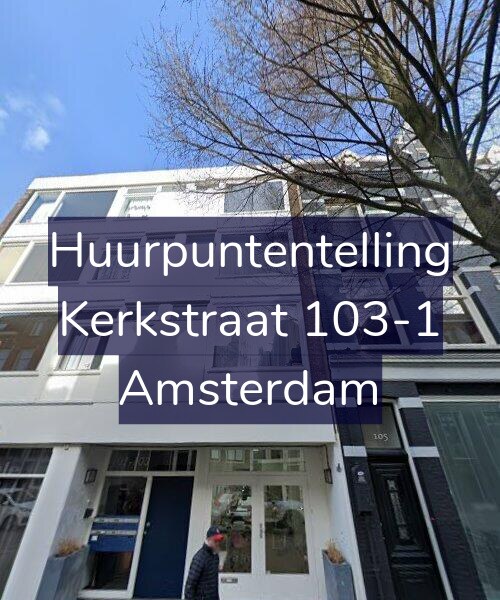Foto gevel Huurpuntentelling voor Kerkstraat 103-1, Amsterdam