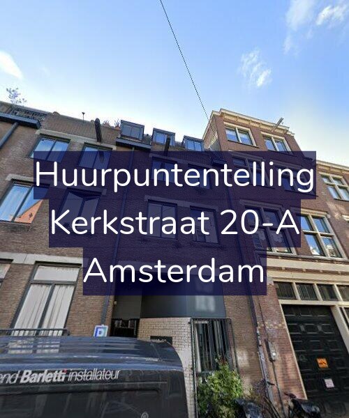 Foto gevel Huurpuntentelling voor Kerkstraat 20-A, Amsterdam