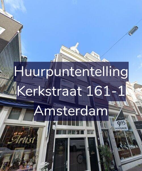 Foto gevel Huurpuntentelling voor Kerkstraat 161-1, Amsterdam