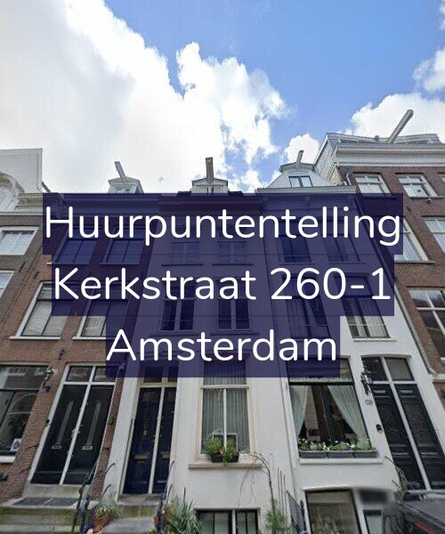 Foto gevel Huurpuntentelling voor Kerkstraat 260-1, Amsterdam