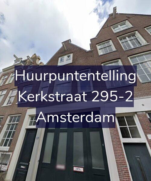 Foto gevel Huurpuntentelling voor Kerkstraat 295-2, Amsterdam