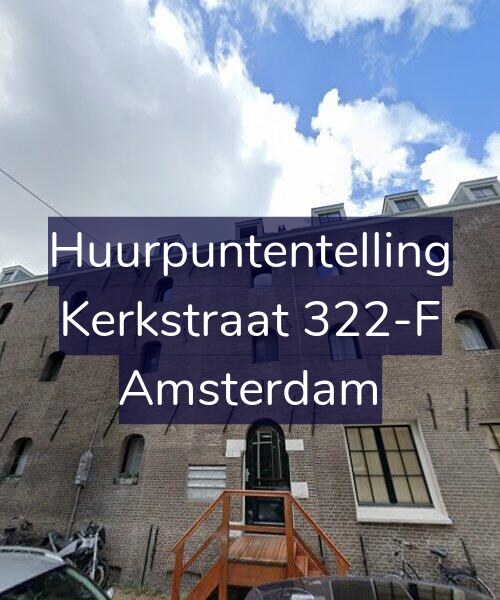 Foto gevel Huurpuntentelling voor Kerkstraat 322-F, Amsterdam