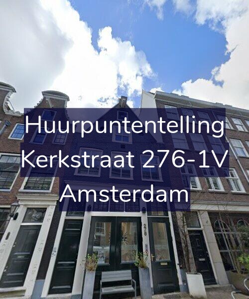 Foto gevel Huurpuntentelling voor Kerkstraat 276-1V, Amsterdam