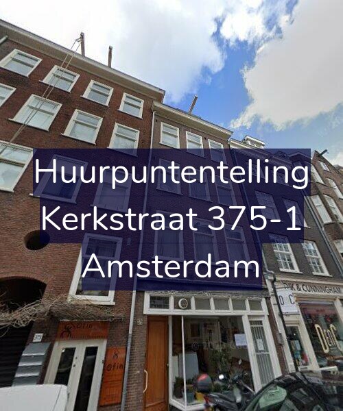 Foto gevel Huurpuntentelling voor Kerkstraat 375-1, Amsterdam