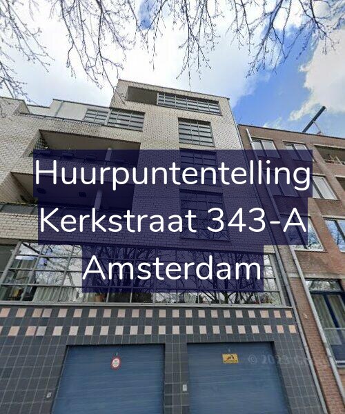 Foto gevel Huurpuntentelling voor Kerkstraat 343-A, Amsterdam