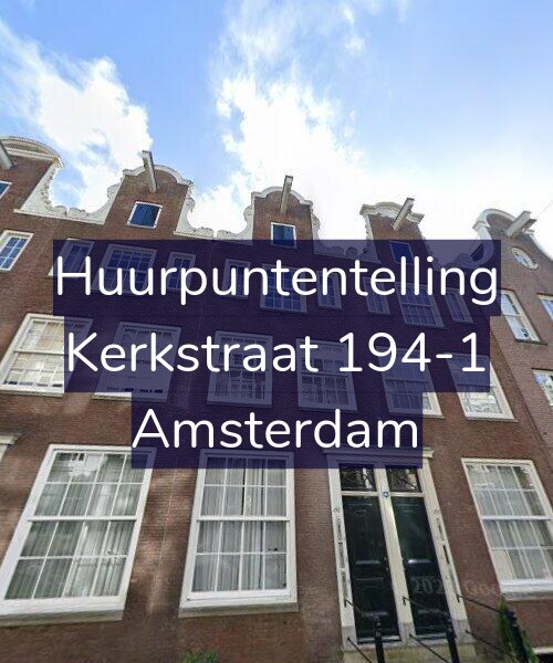 Foto gevel Huurpuntentelling voor Kerkstraat 194-1, Amsterdam