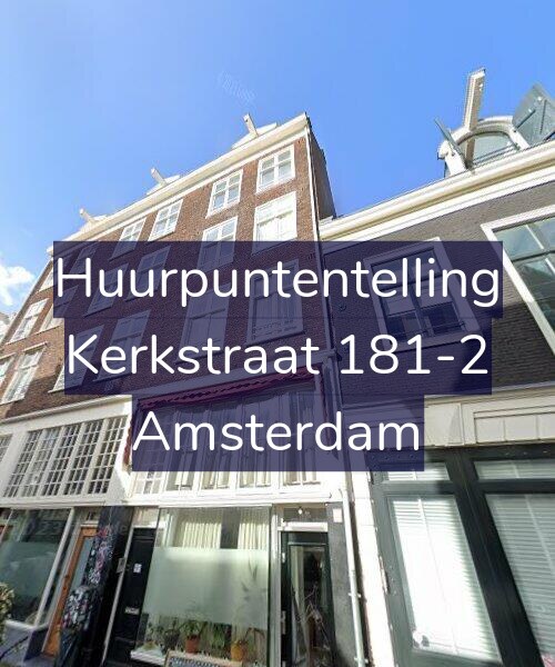 Foto gevel Huurpuntentelling voor Kerkstraat 181-2, Amsterdam