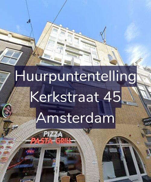 Foto gevel Huurpuntentelling voor Kerkstraat 45, Amsterdam