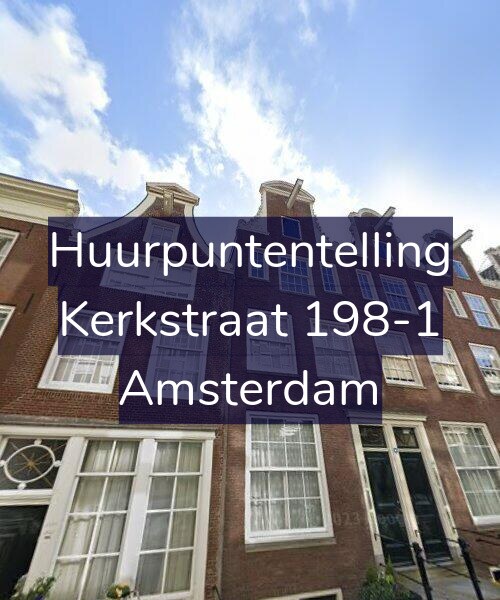 Foto gevel Huurpuntentelling voor Kerkstraat 198-1, Amsterdam