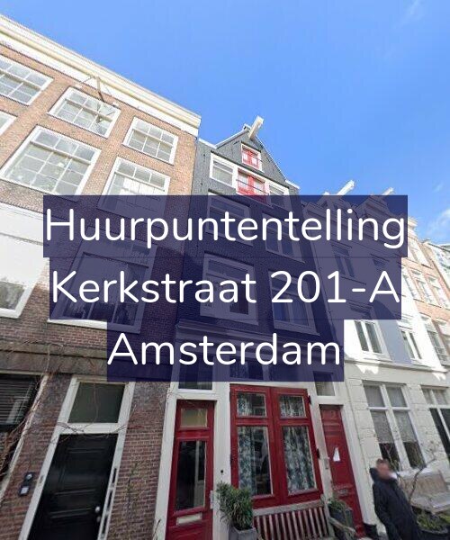 Foto gevel Huurpuntentelling voor Kerkstraat 201-A, Amsterdam