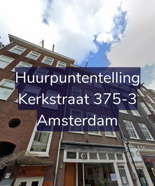 Foto gevel Huurpuntentelling voor Kerkstraat 375-3, Amsterdam