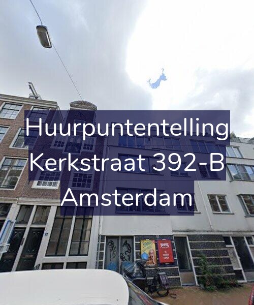 Foto gevel Huurpuntentelling voor Kerkstraat 392-B, Amsterdam