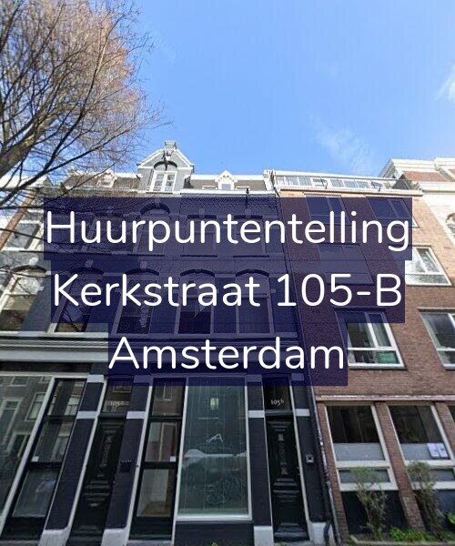 Foto gevel Huurpuntentelling voor Kerkstraat 105-B, Amsterdam