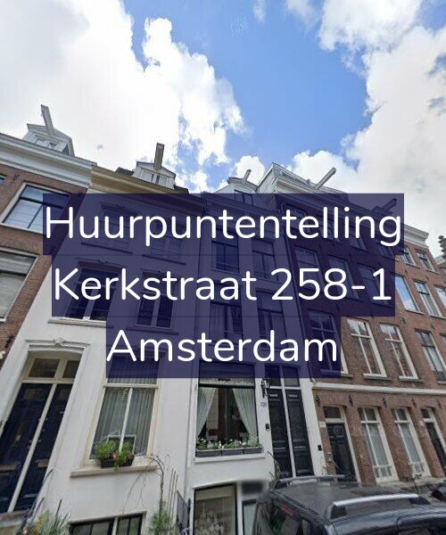 Foto gevel Huurpuntentelling voor Kerkstraat 258-1, Amsterdam