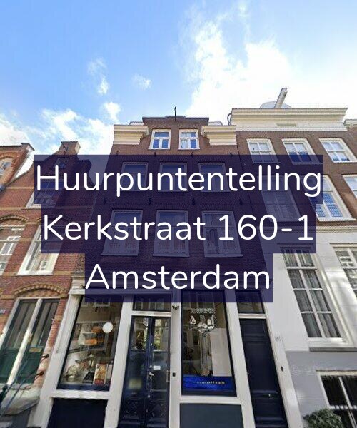 Foto gevel Huurpuntentelling voor Kerkstraat 160-1, Amsterdam