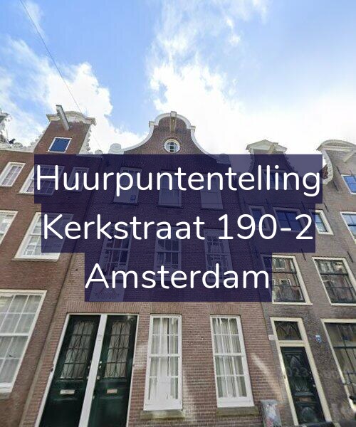 Foto gevel Huurpuntentelling voor Kerkstraat 190-2, Amsterdam