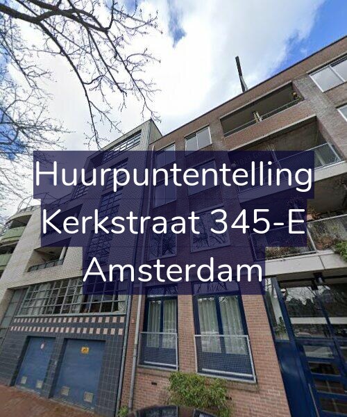 Foto gevel Huurpuntentelling voor Kerkstraat 345-E, Amsterdam