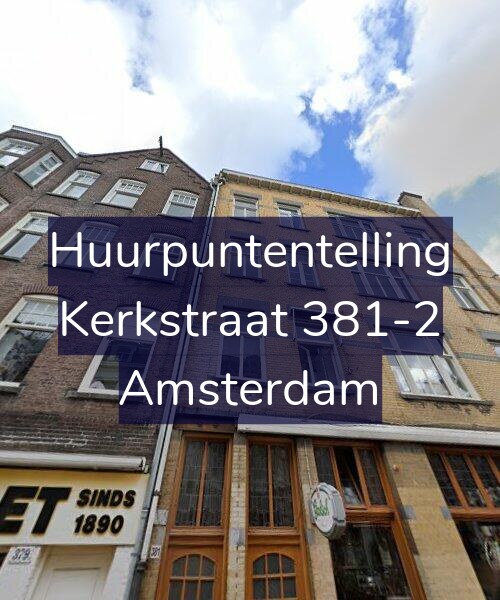 Foto gevel Huurpuntentelling voor Kerkstraat 381-2, Amsterdam
