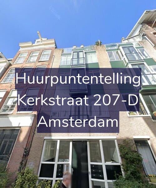 Foto gevel Huurpuntentelling voor Kerkstraat 207-D, Amsterdam