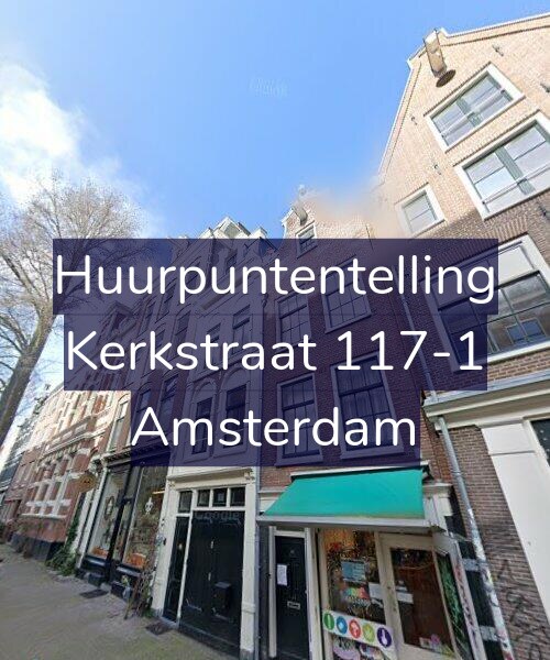 Foto gevel Huurpuntentelling voor Kerkstraat 117-1, Amsterdam